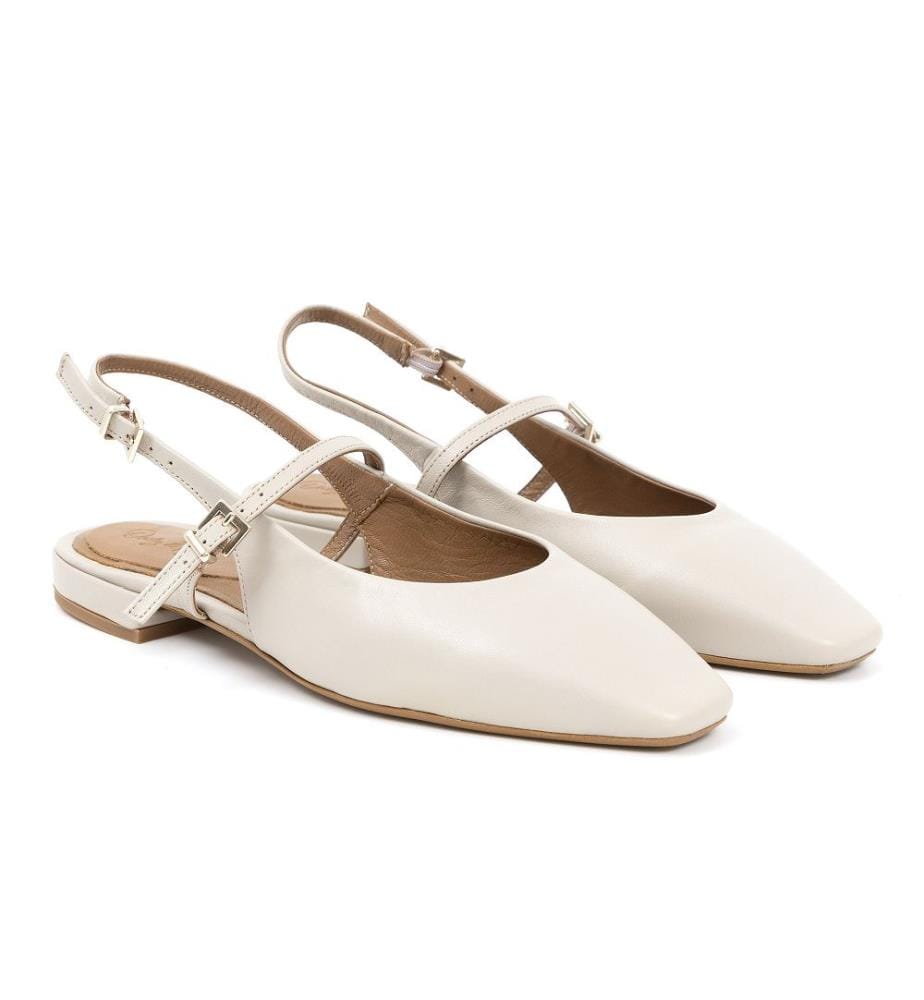 Lederschuhe - Beige