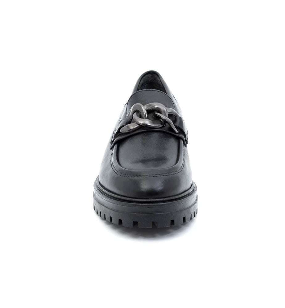 Halbschuhe mit Kette - Schwarz