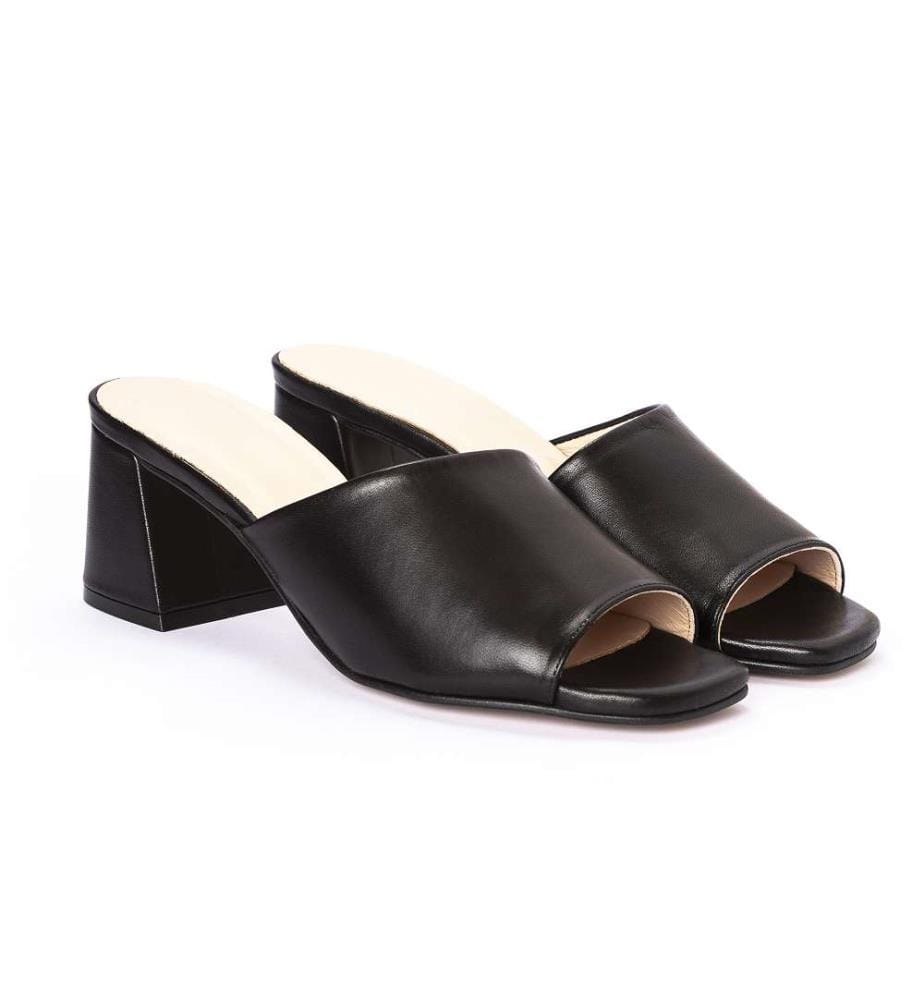 Sandalen mit Absatz - Schwarz