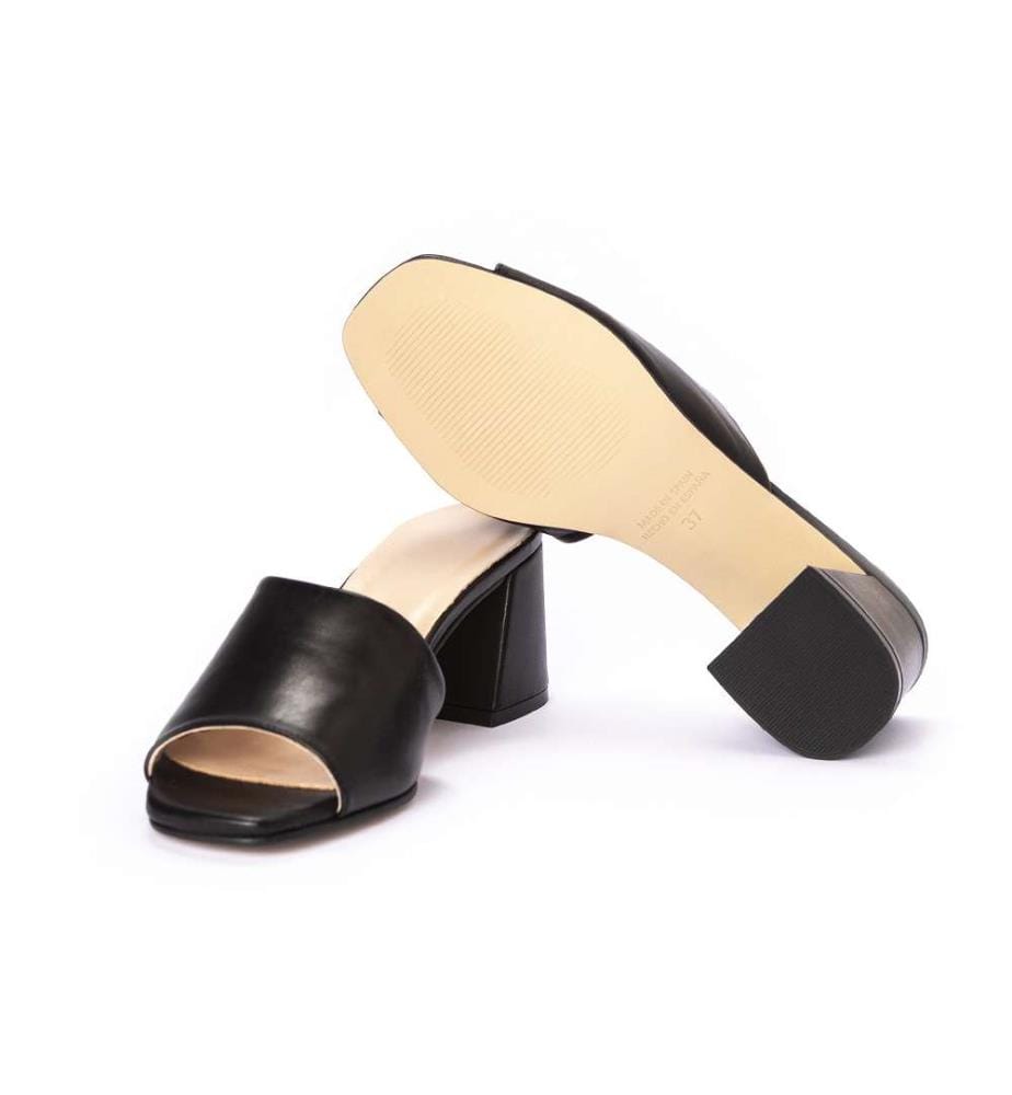 Sandalen mit Absatz - Schwarz