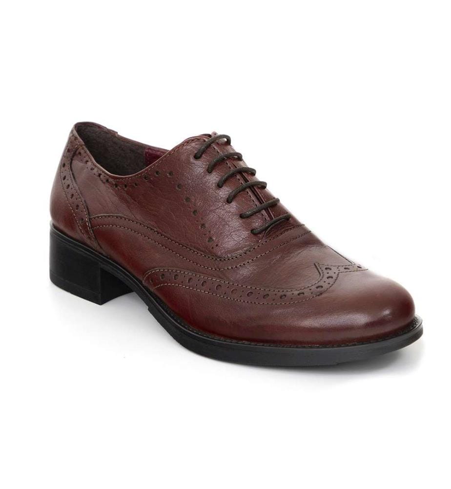 Scarpe da interno in pelle - Borgogna