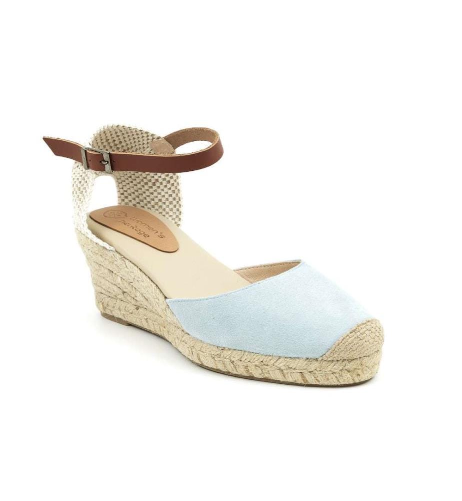 Espadrilles aus Wildleder - Blau