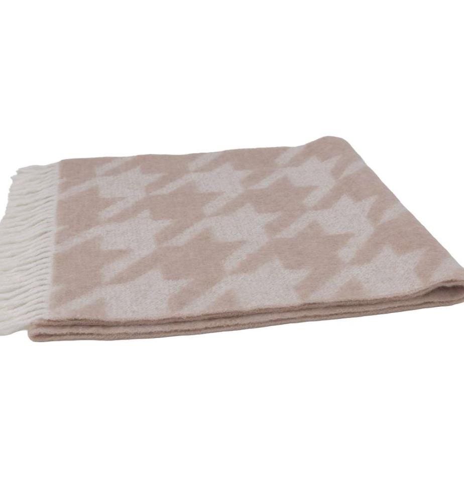 Mispiga-Schal - Beige und Weiss