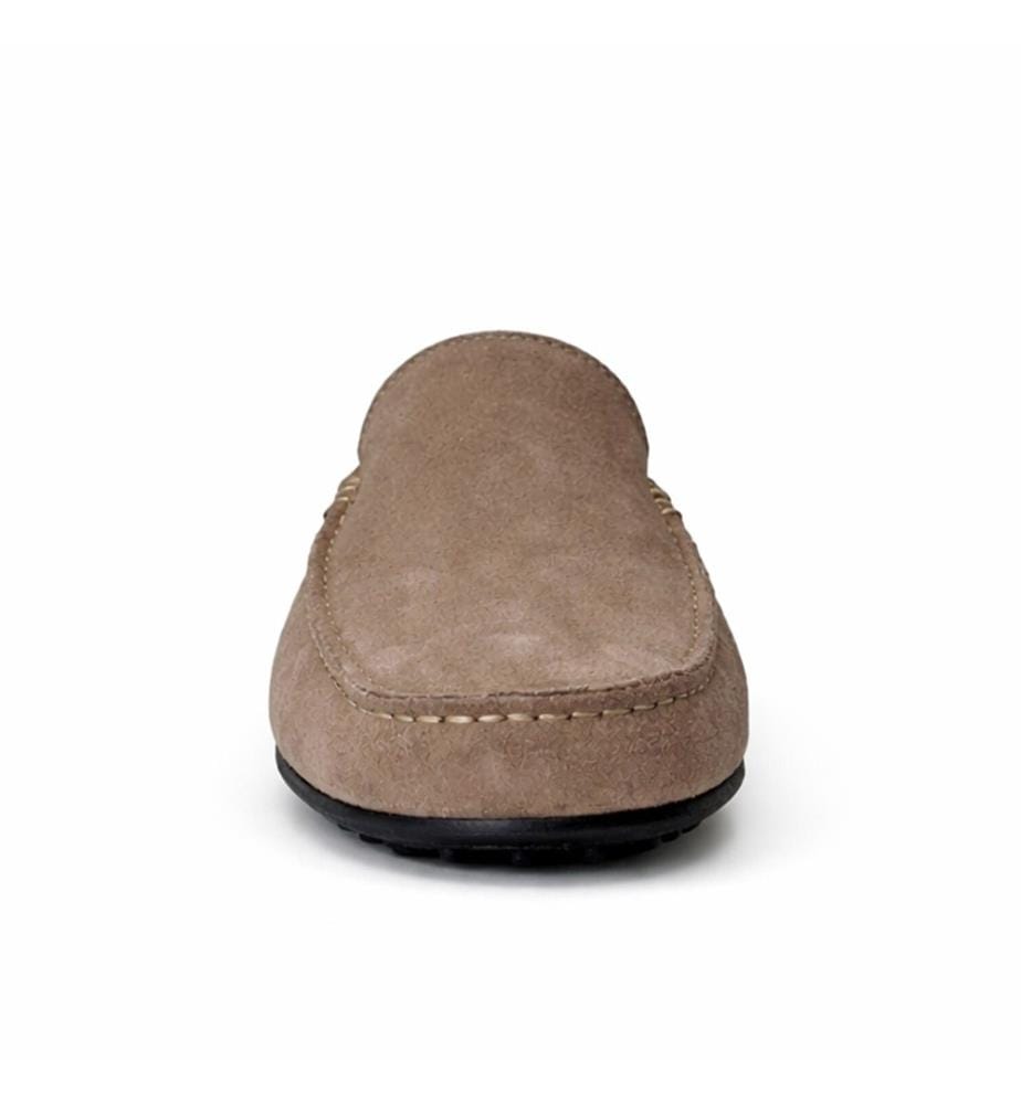 Mokassin aus Leder - Beige