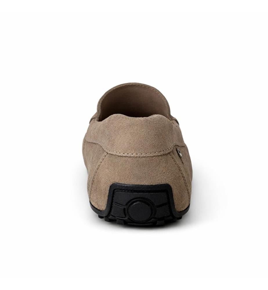 Mokassin aus Leder - Beige
