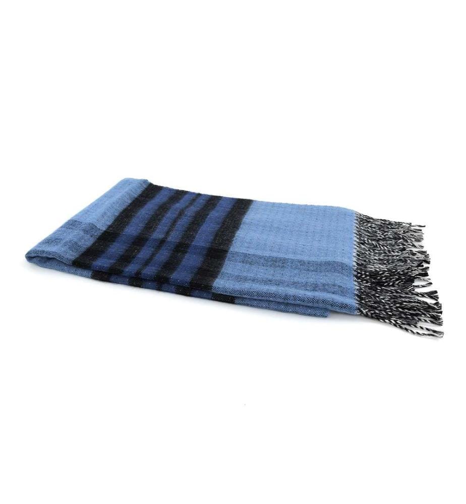 Schal Bipates - Blau und Schwarz