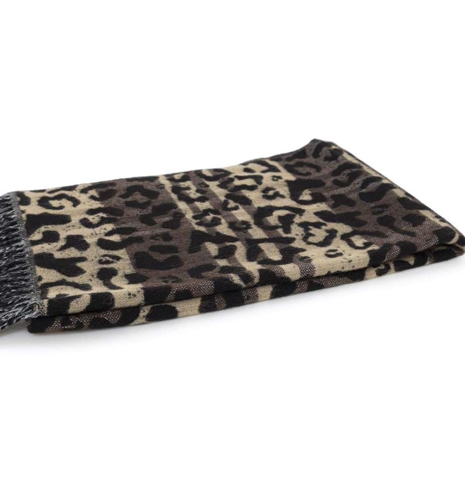 Schal Leopard - Braun und Schwarz