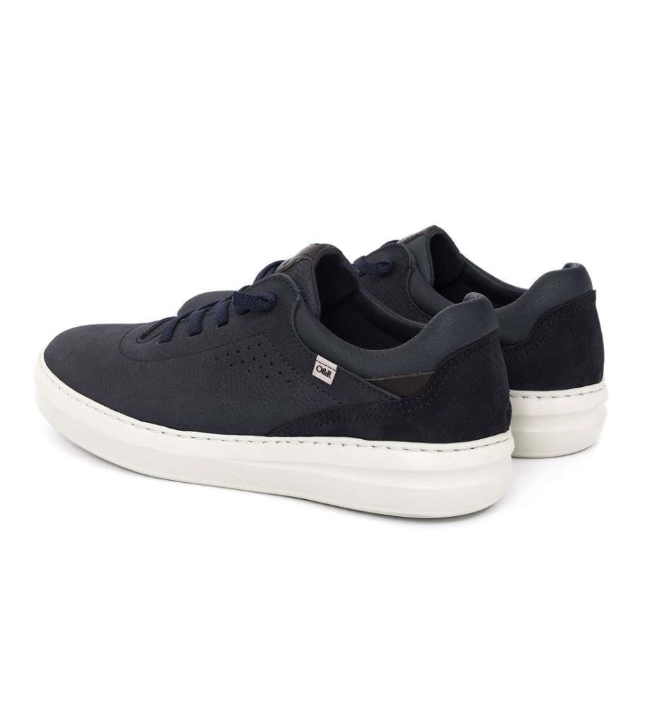 Sneaker aus Nubukleder - Blau