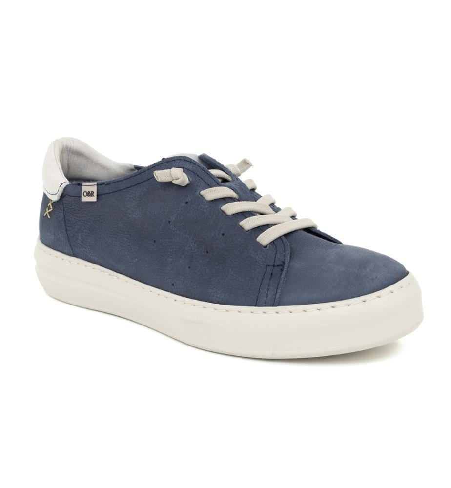 Nubuk Turnschuhe - Blau