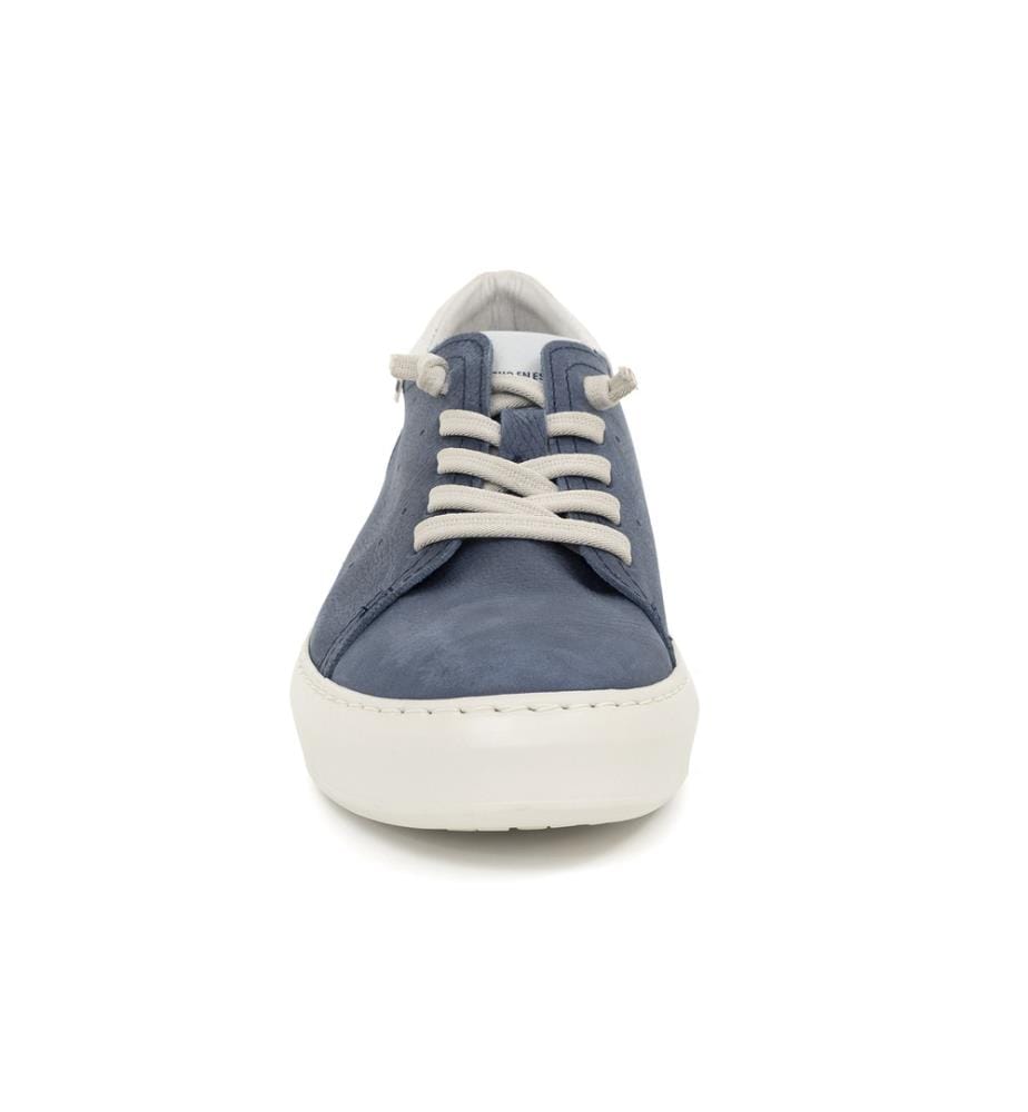 Nubuk Turnschuhe - Blau