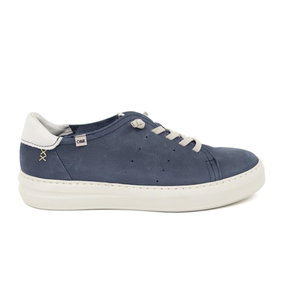 Nubuk Turnschuhe - Blau