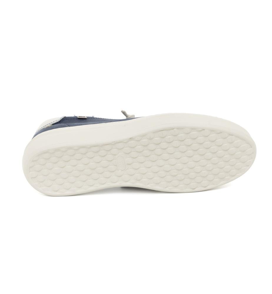 Nubuk Turnschuhe - Blau