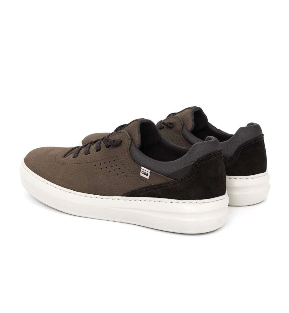 Sneakers aus Leder - Braun