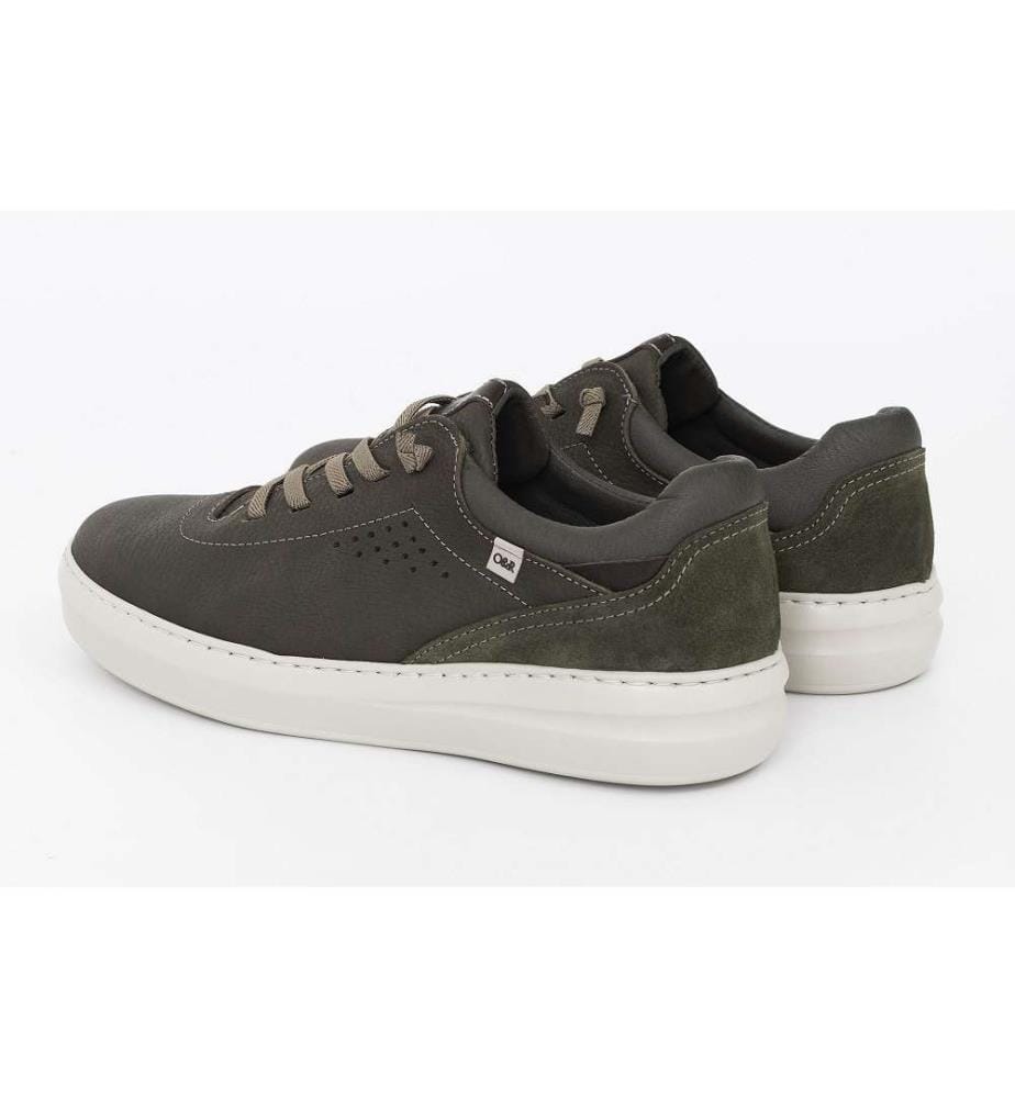 Sneaker aus Nubukleder - Grün