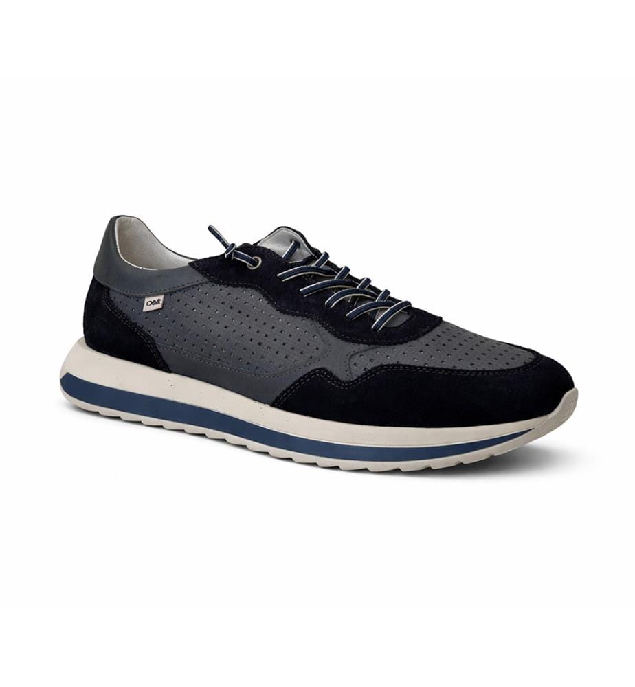 Wildleder-Sportschuh - Blau