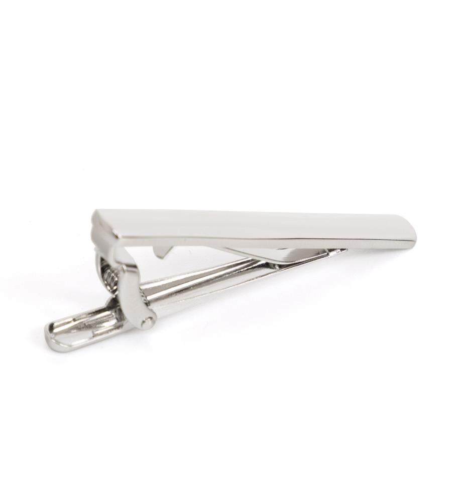 Krawattenklammern aus Messing - Silber