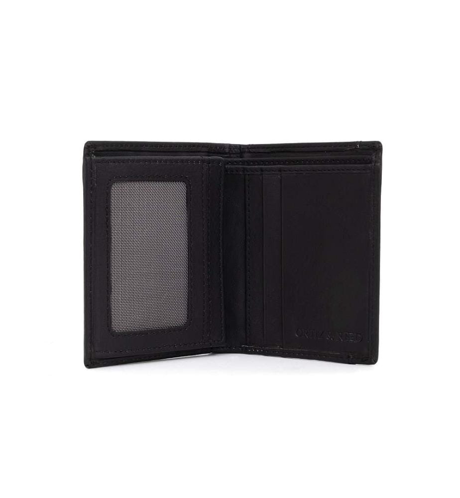 Schwarzes Leder Portemonnaie