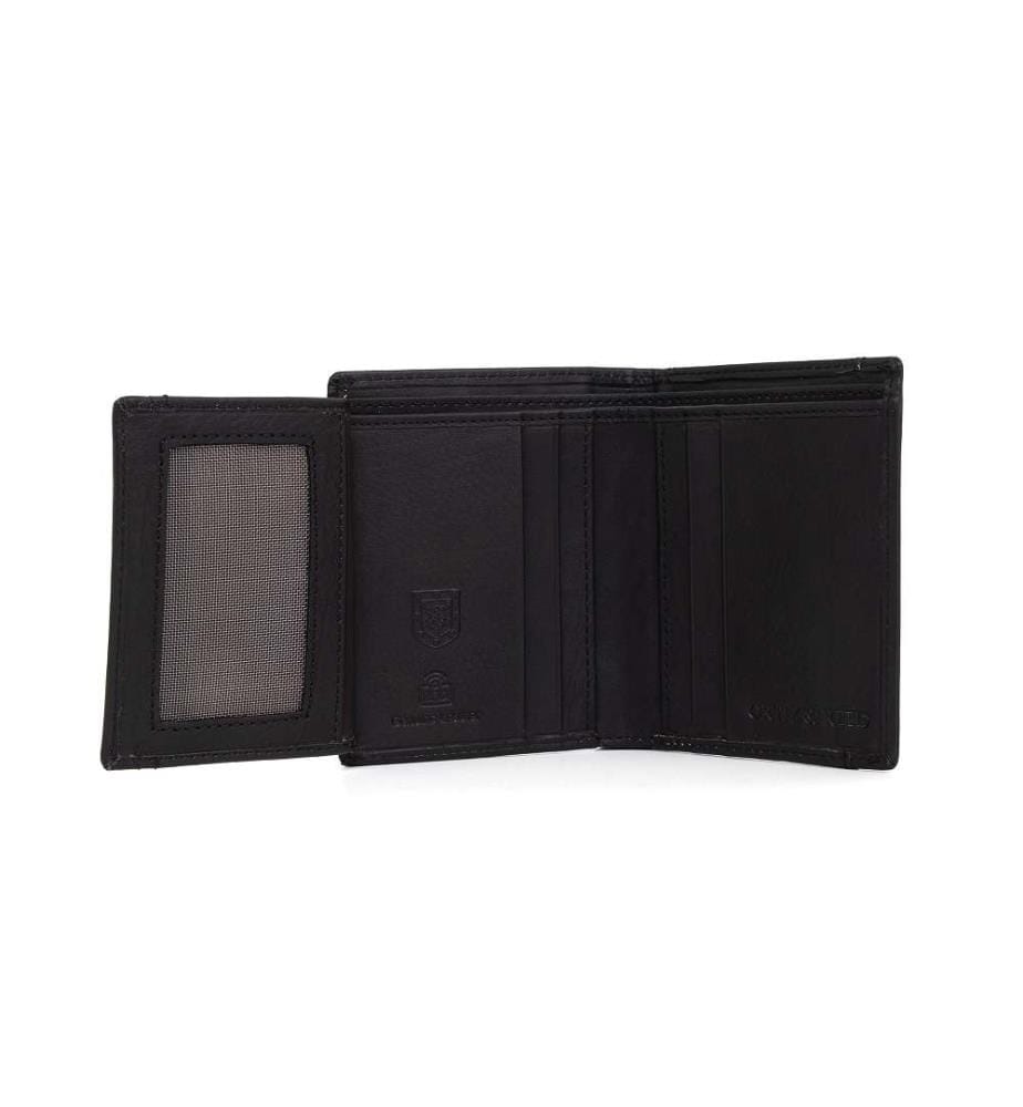 Schwarzes Leder Portemonnaie