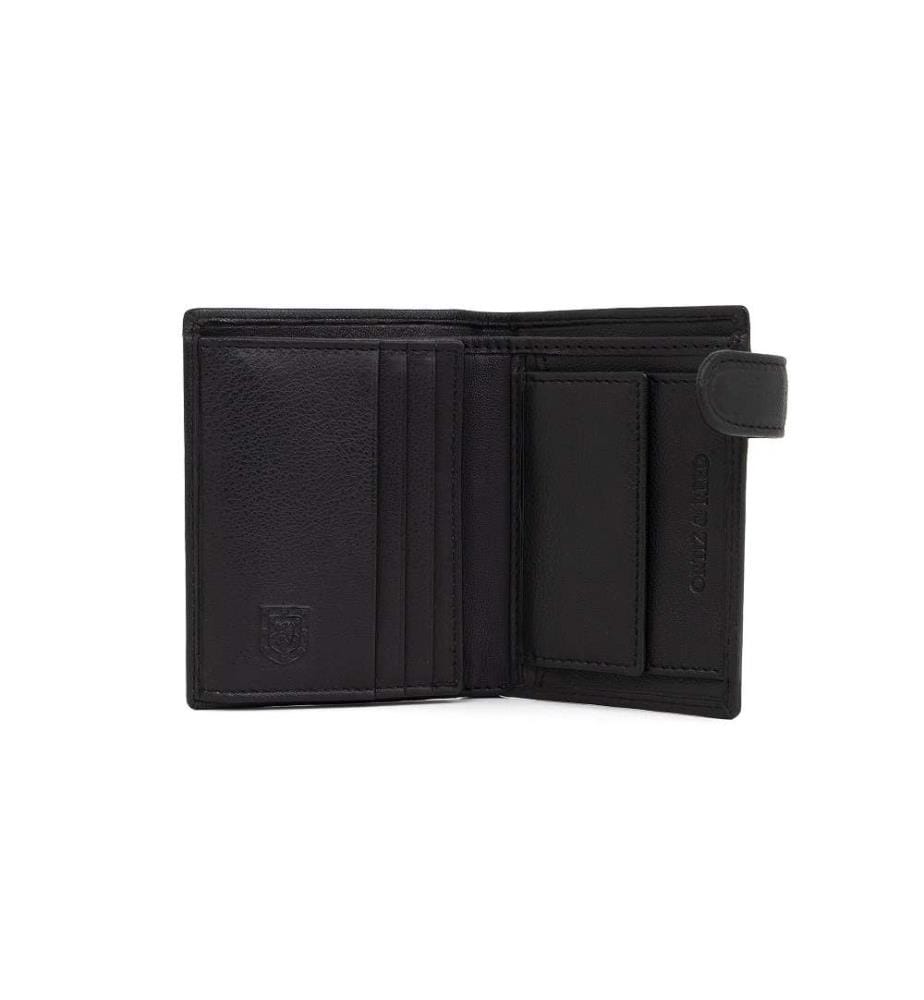 Schwarzes Leder Portemonnaie