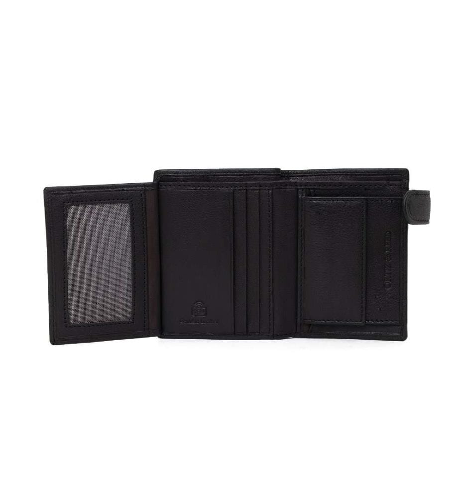 Schwarzes Leder Portemonnaie