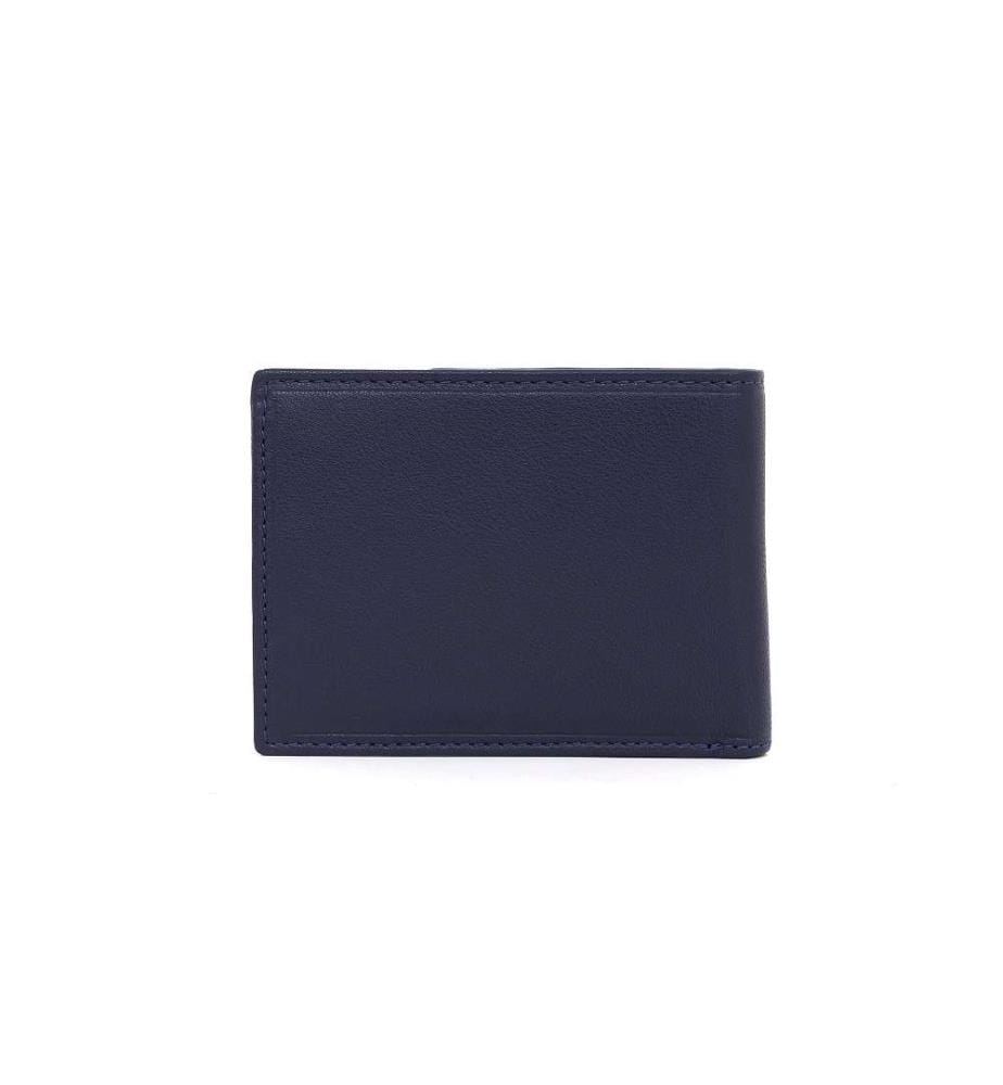 Portemonnaie aus blauem Leder