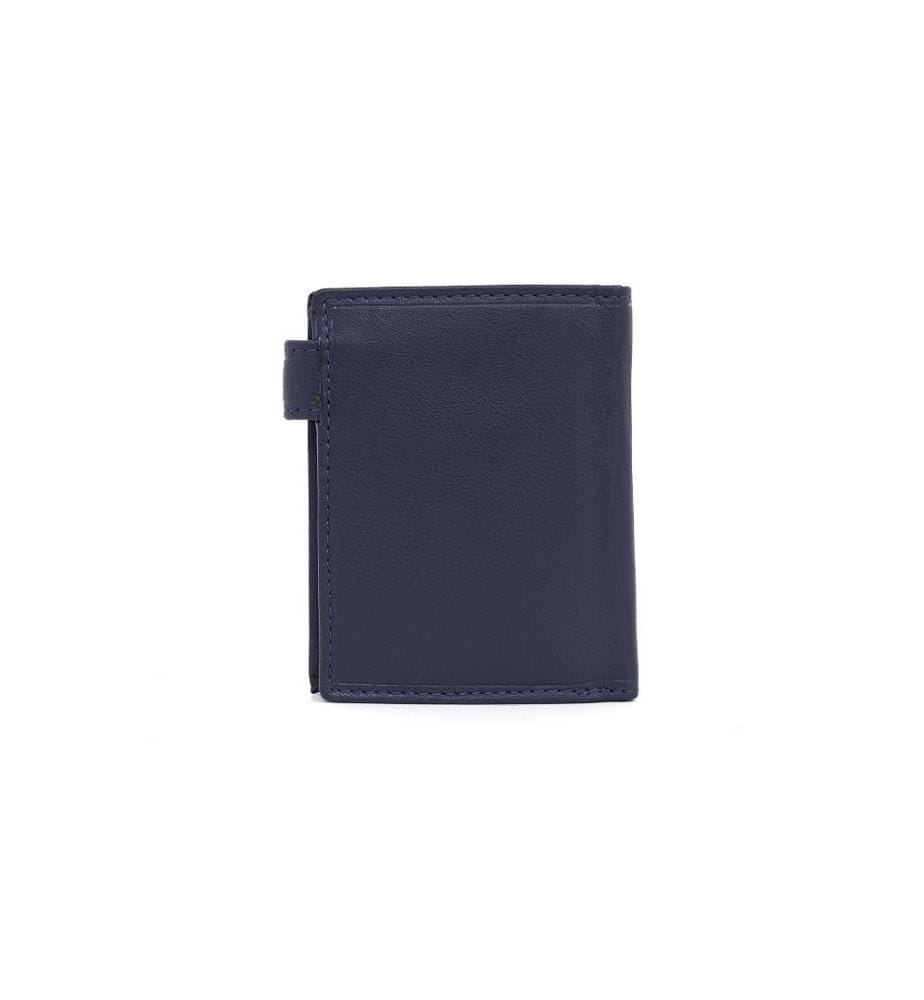 Portemonnaie aus blauem Leder