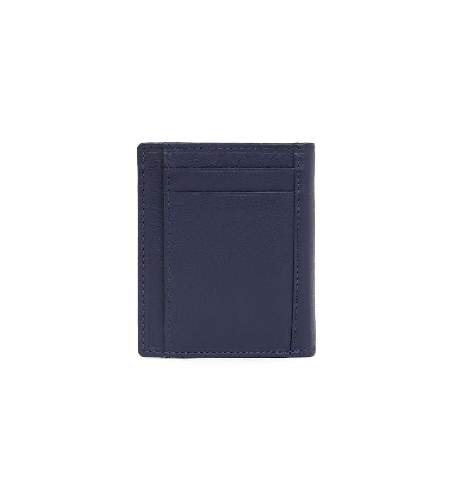 Portemonnaie aus blauem Leder