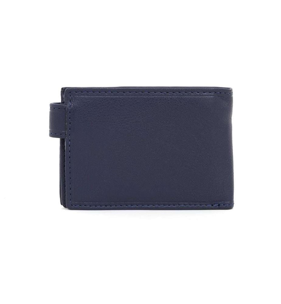 Portemonnaie aus blauem Leder
