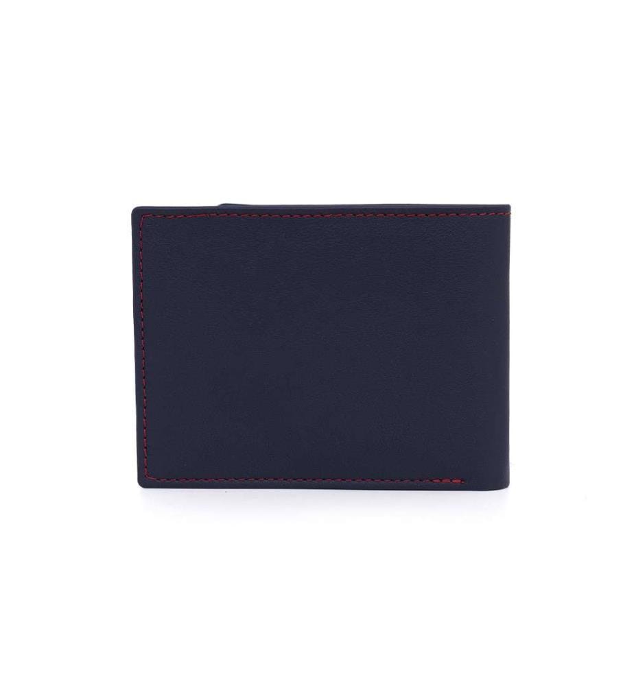 Portemonnaie aus blauem Leder