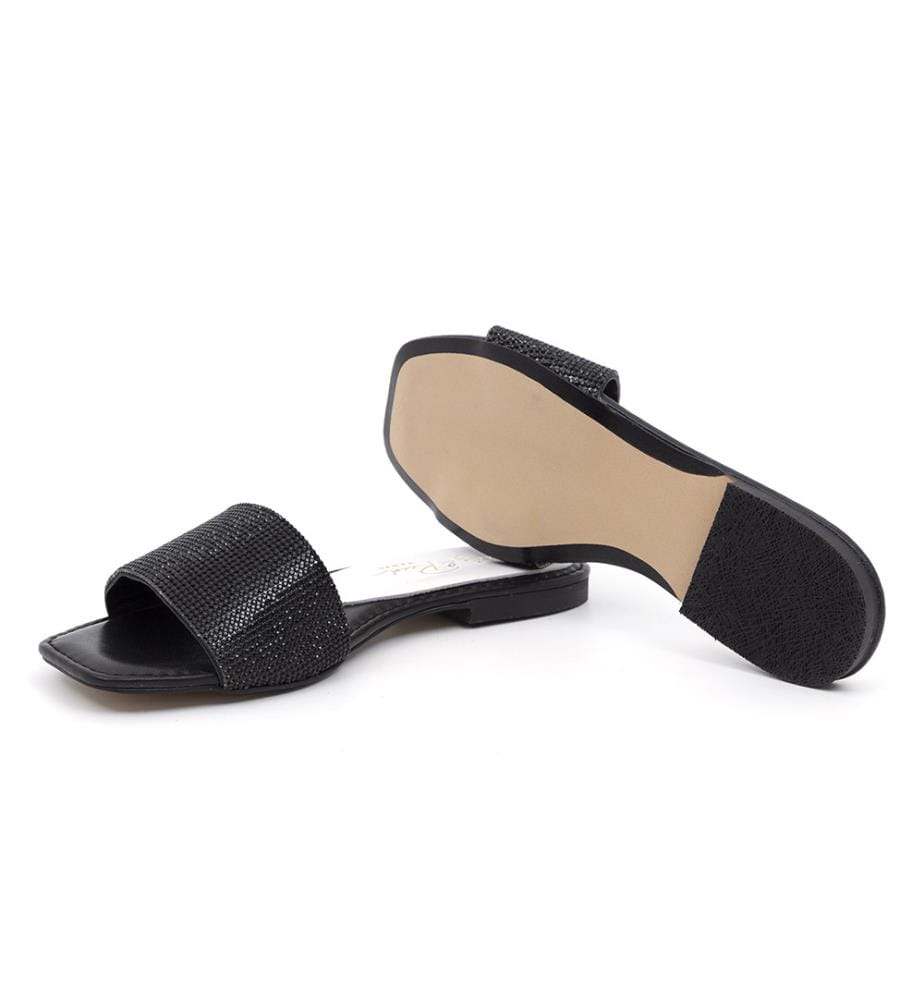 Ledersandalen - Schwarz