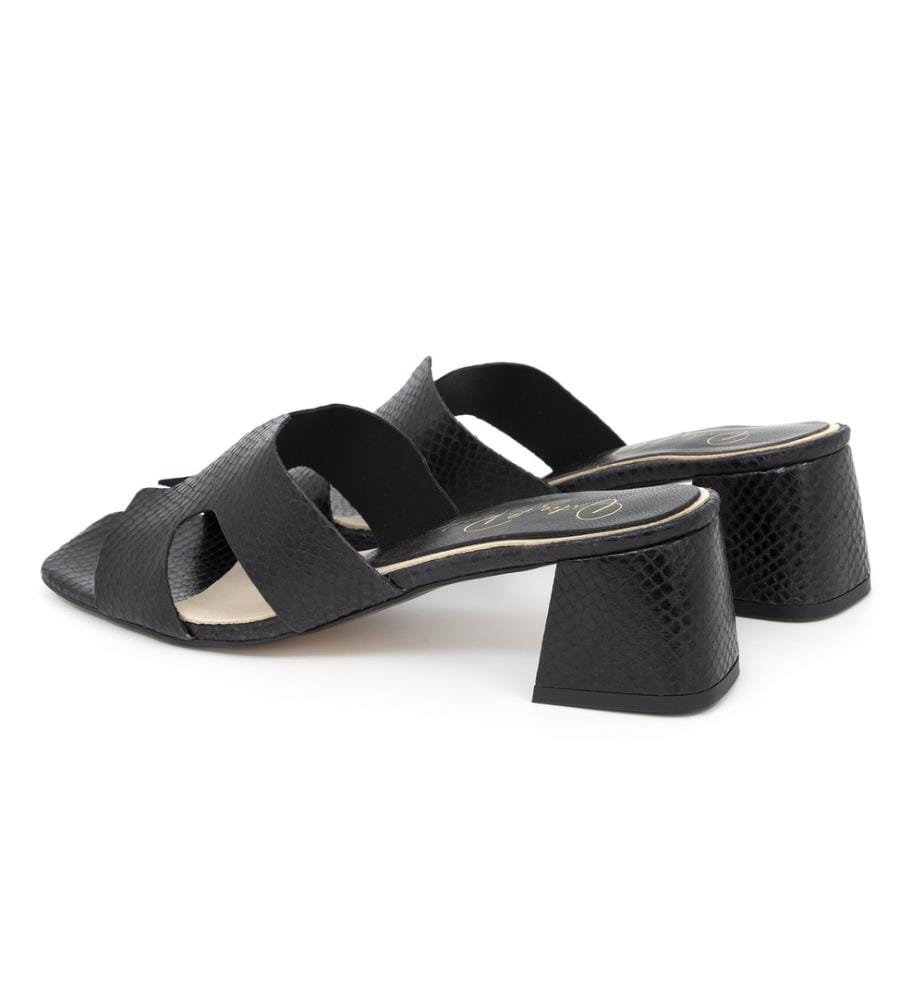 Ledersandalen - Schwarz