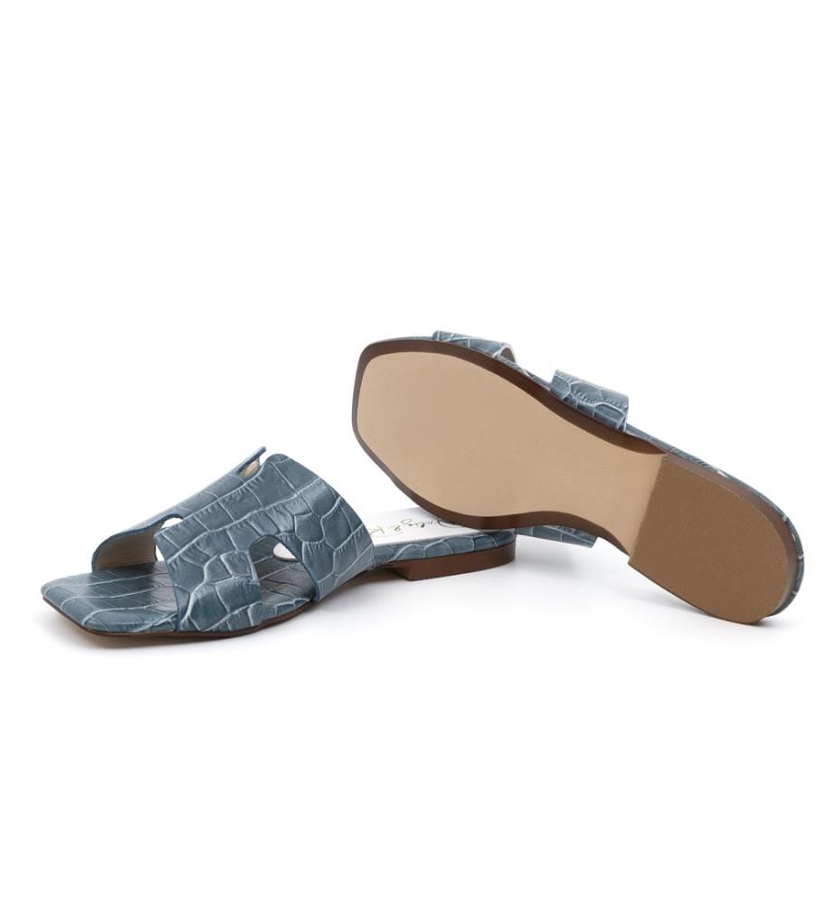 Ledersandalen - Blau