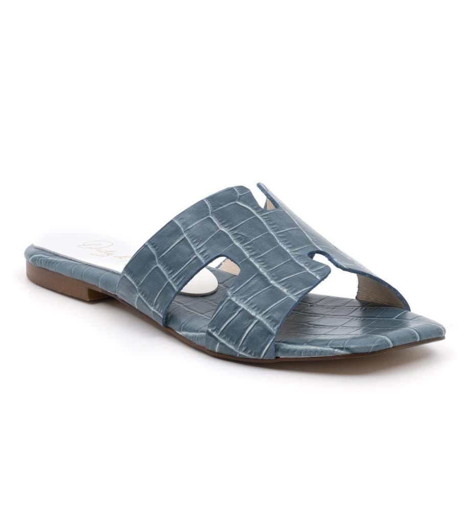 Ledersandalen - Blau