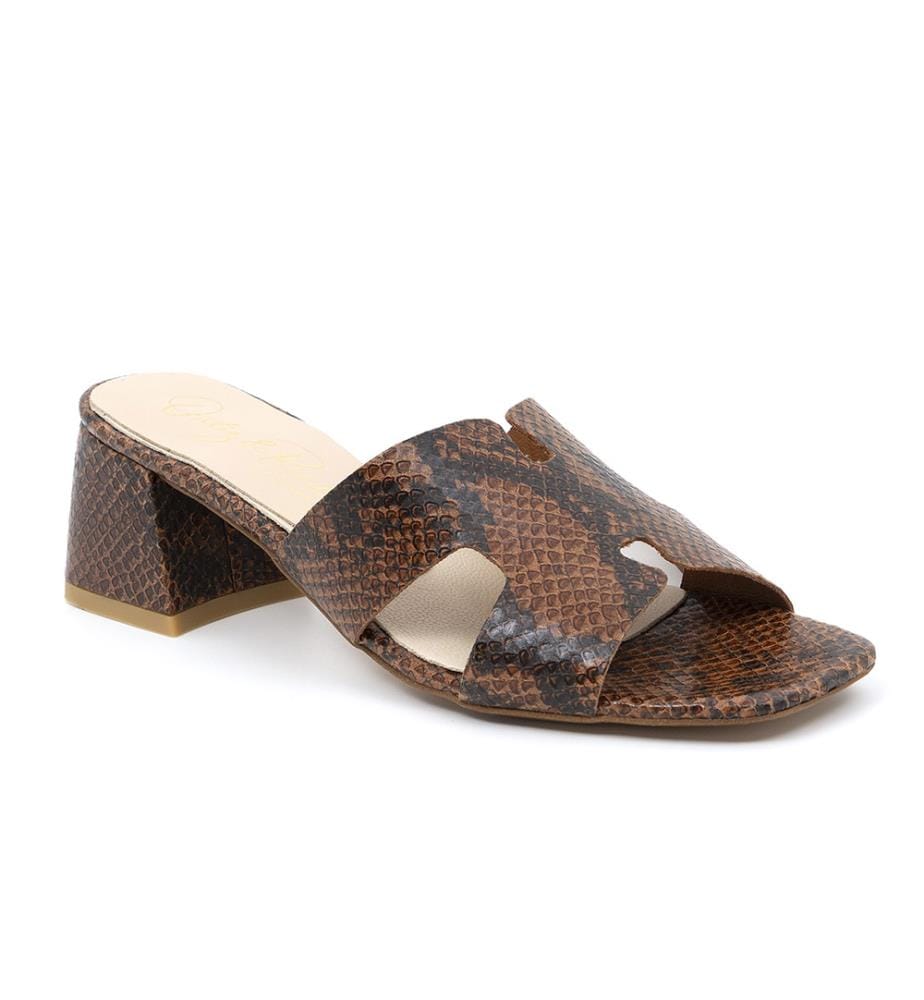 Sandalen aus Leder - Braun
