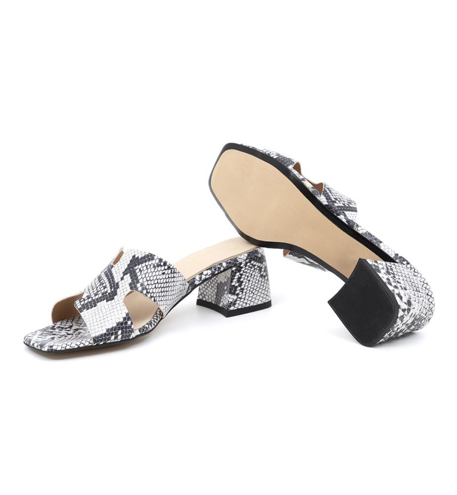 Leder-Sandalen - Weiss