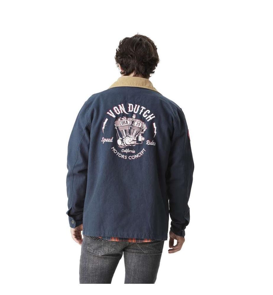 Jacke „Will“ – Marineblau / Camel
