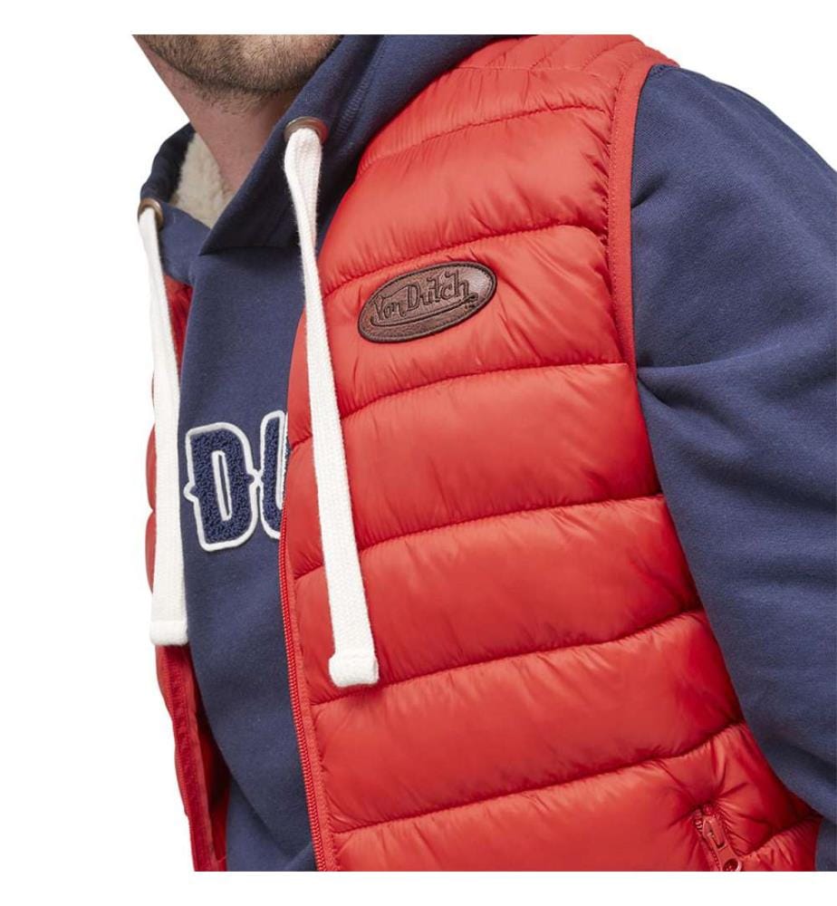 Ärmellose Daunenjacke „Win“ – Rot