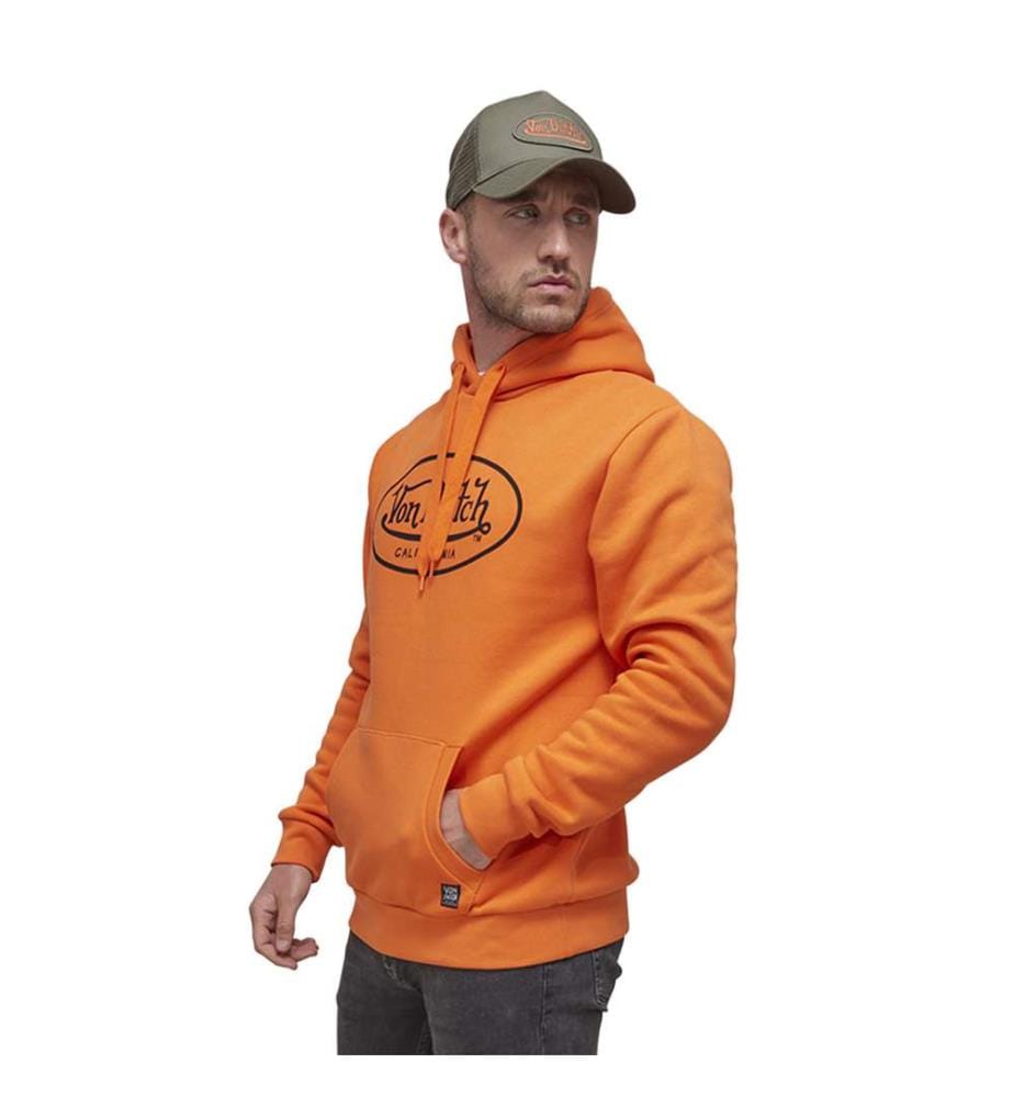 Hoodie Brand - Orange / Noir