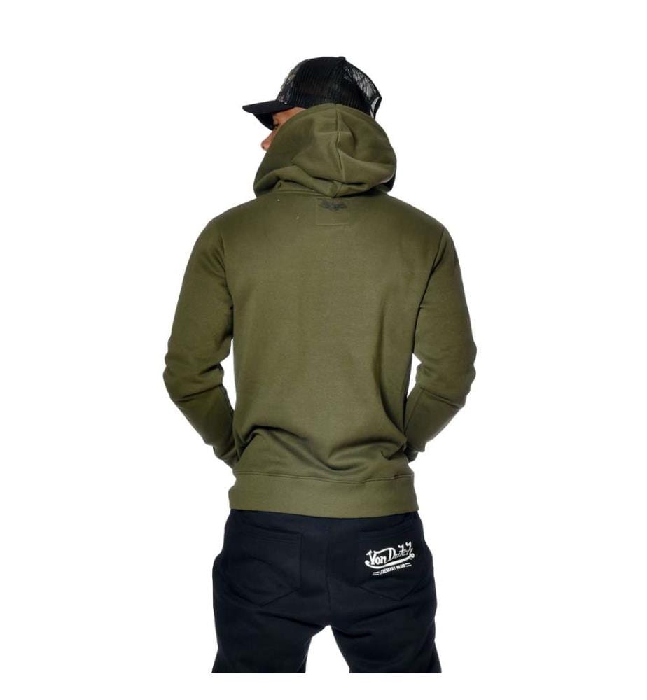 Hoodie zippé Sliman - Vert kaki
