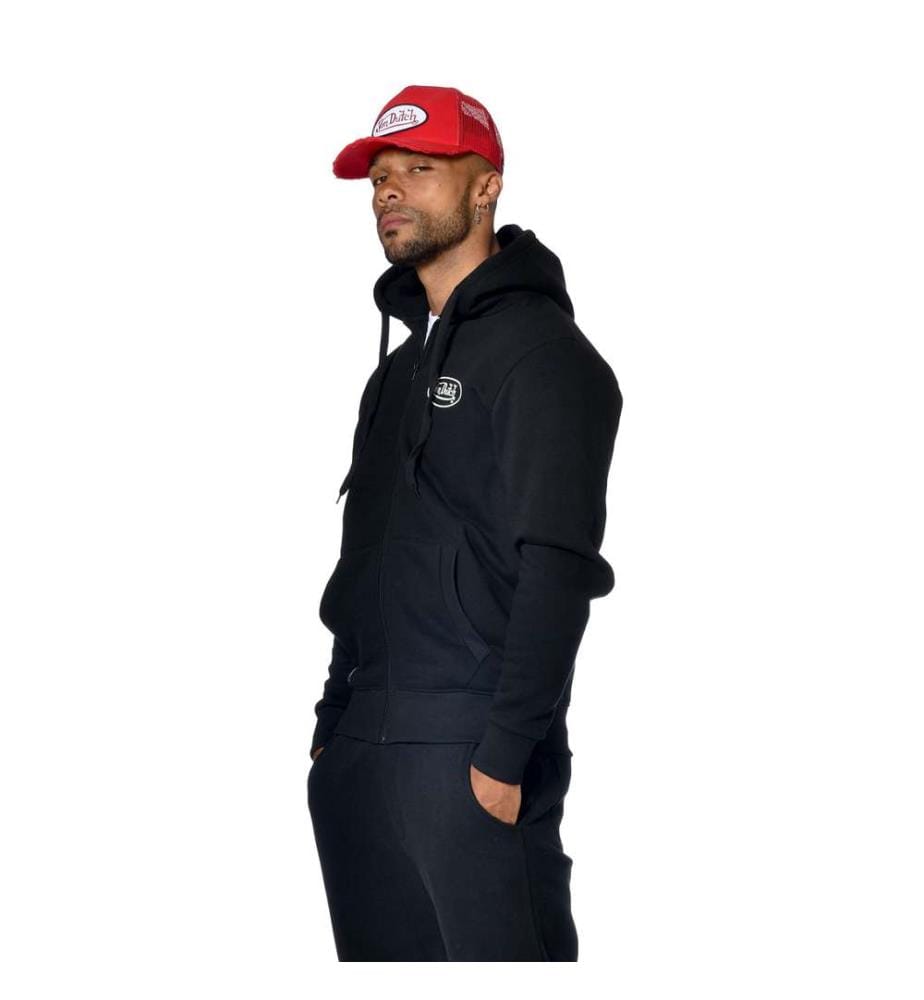 Hoodie zippé Sliman - Noir