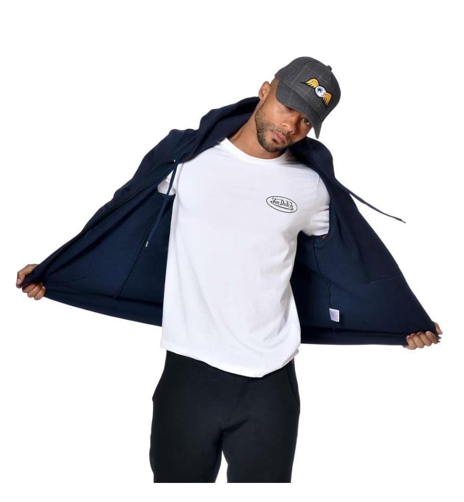 Hoodie zippé Sliman - Bleu