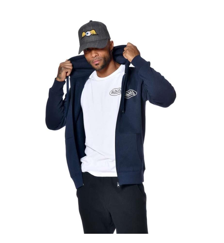 Hoodie zippé Sliman - Bleu