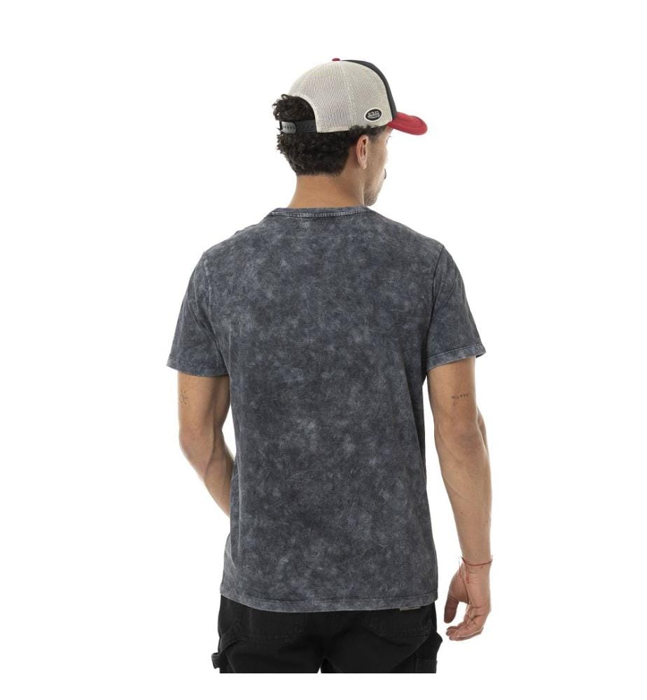 T-shirt - Gris foncé / Rouge / Jaune