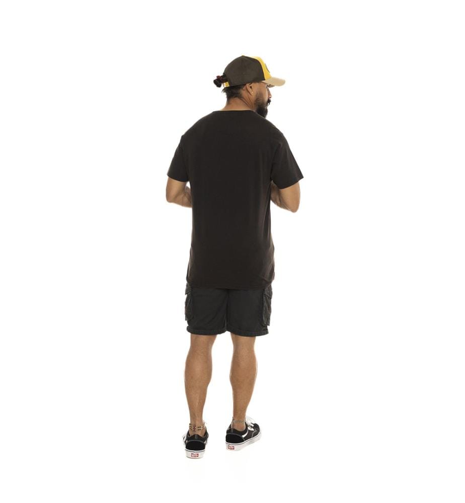 T-shirt - Black / White / Burgundy
