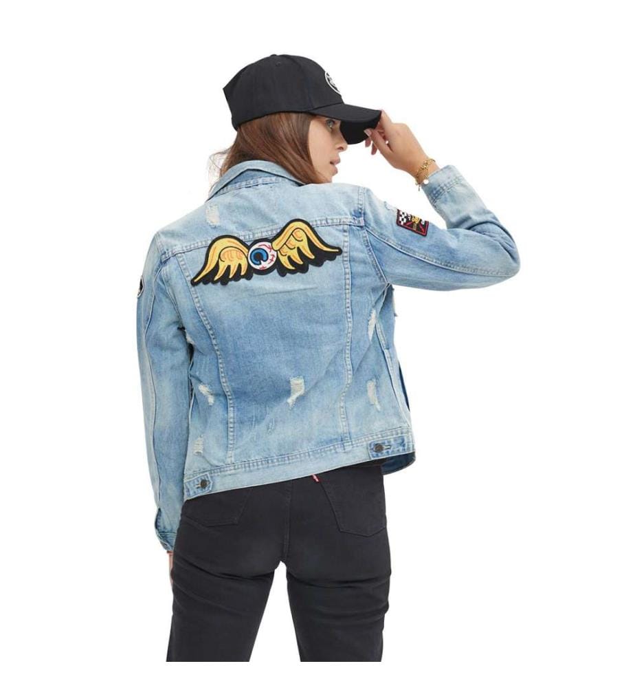 Jeansjacke „Sally Used“ – Blau