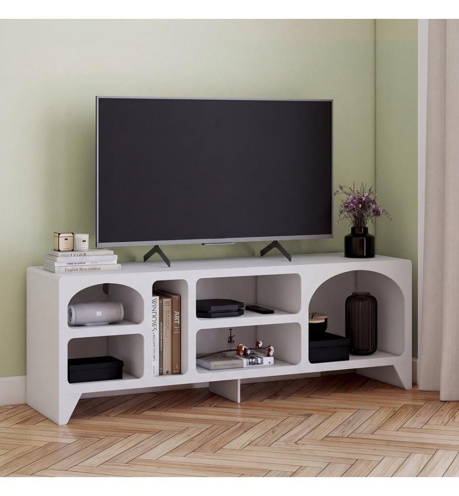 TV-Schrank 140 cm – Alanya – Weiss
