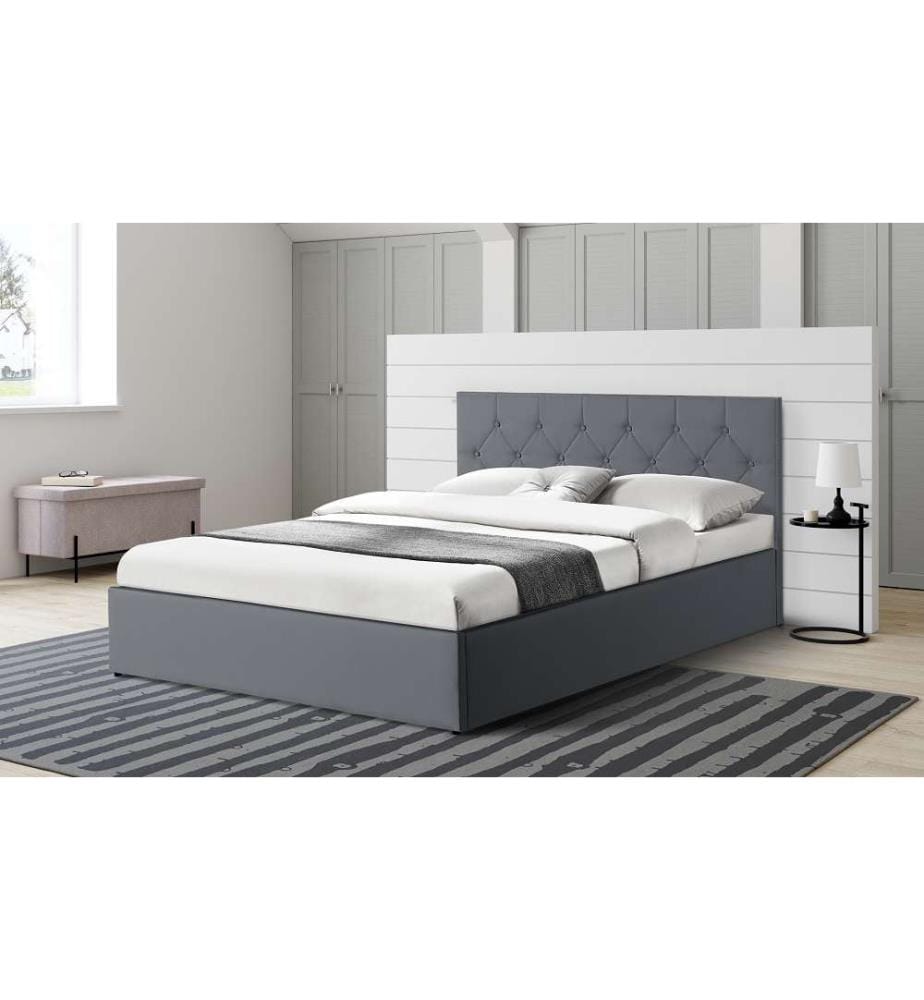Hannah Chest Bed 140x190cm - Grey