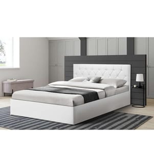 Letto Hannah con cassettone 160x200cm - Bianco