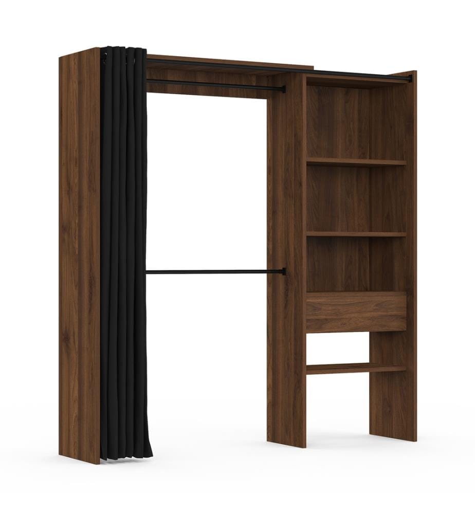 Armadio espandibile Aline 120-170cm effetto noce 1 colonna