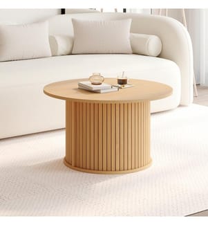 Runder Couchtisch Albane Lattenfüsse